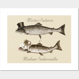 Fishy Humor, Salmon Posters and Art